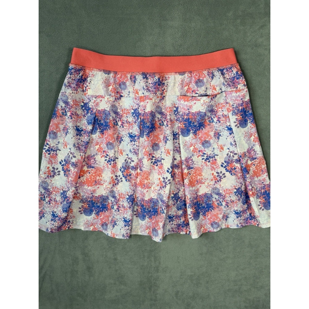 Kyodan Golf Women's Pink Floral Pleated Golf Tennis Skirt Skort Size Medium